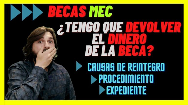alegaciones para no devolver la beca
