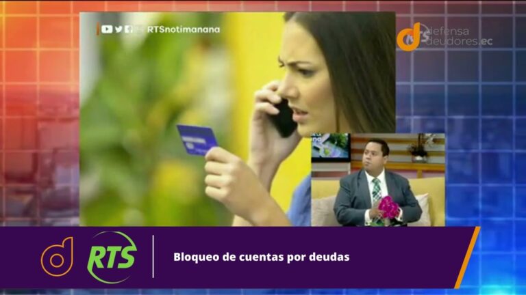 bloqueo de cuenta bancaria por deuda