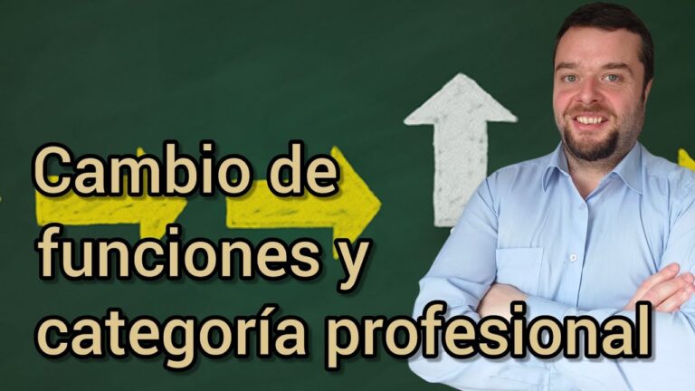 cambio categoría profesional por antigüedad