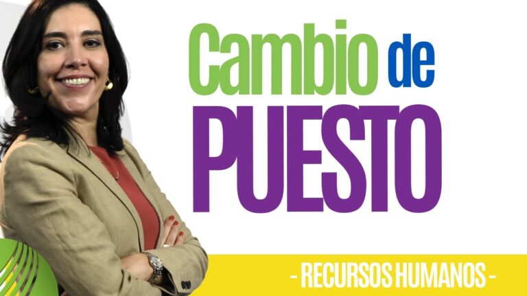 cambio de puesto de trabajo dentro de la misma empresa
