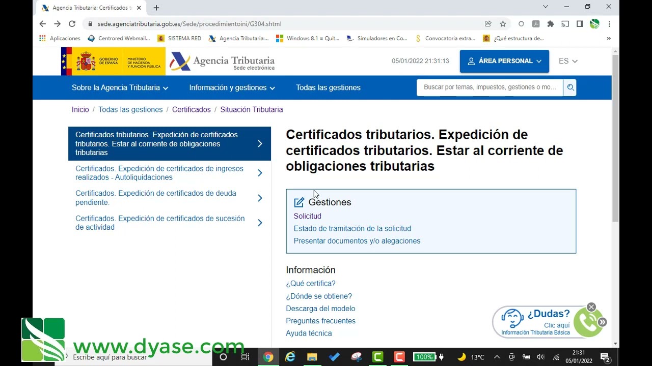 certificado corriente de pagos aeat