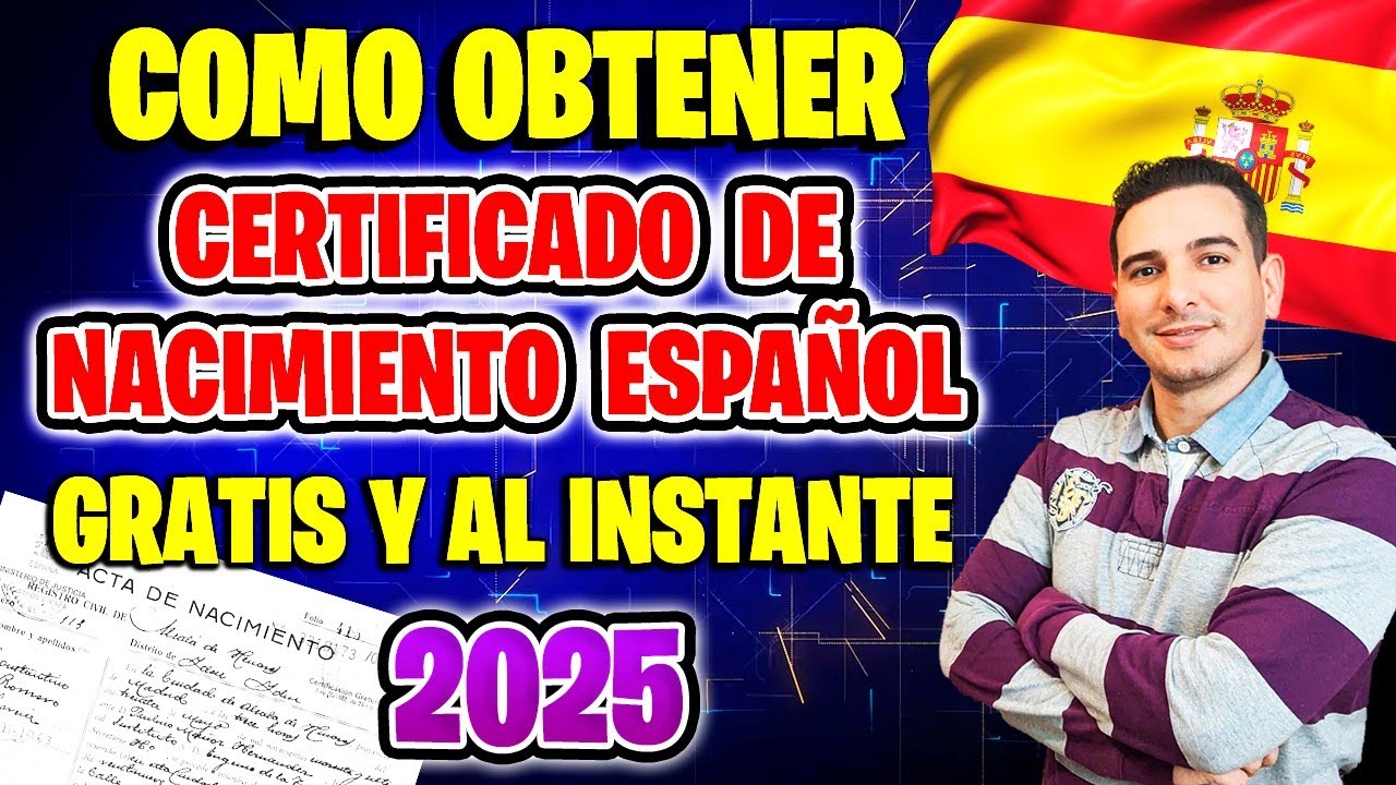 certificado literal de nacimiento españa
