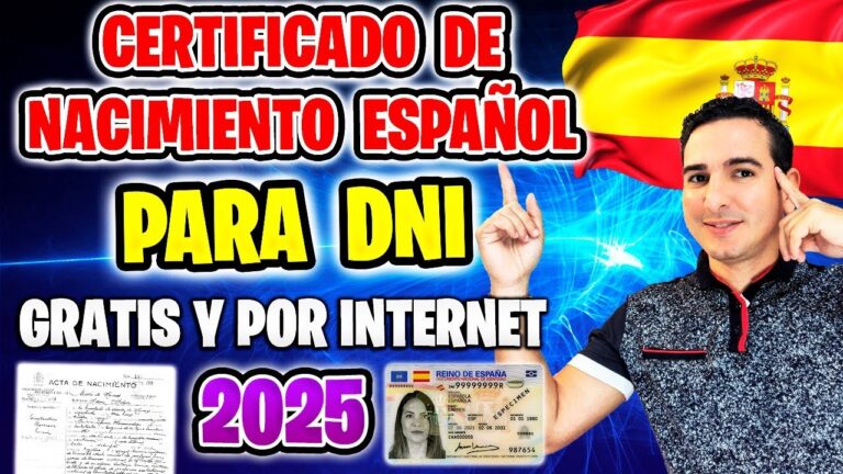 certificado literal de nacimiento para dni gratis