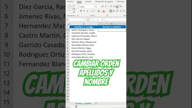 como cambiar el orden de los apellidos