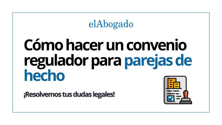 como hacer un convenio regulador