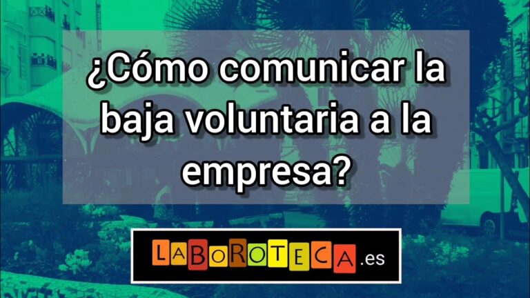 como redactar una baja voluntaria