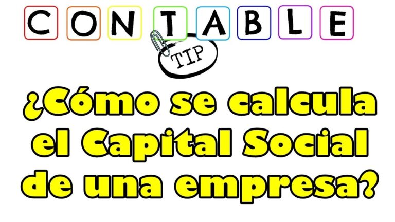 como se calcula el capital social