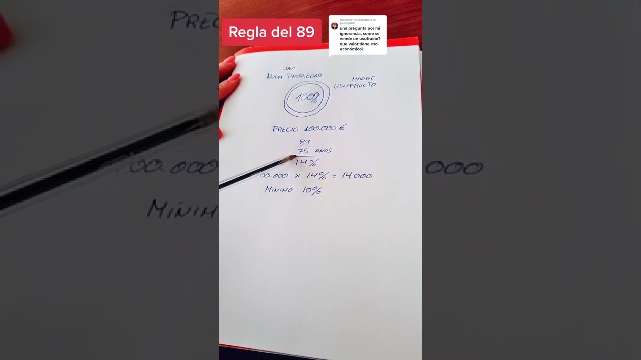 como se calcula el usufructo vitalicio