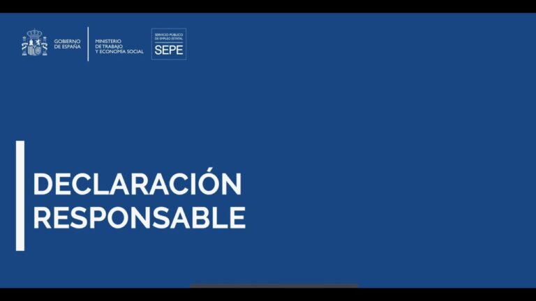 como se hace una declaracion responsable