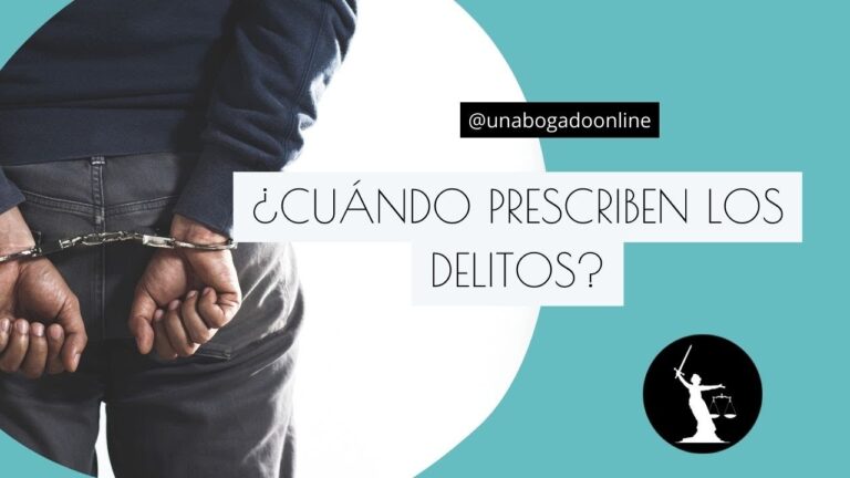 cuando prescribe un delito en españa