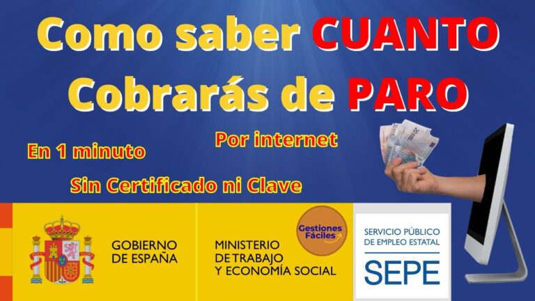 cuanto voy a cobrar de paro este mes