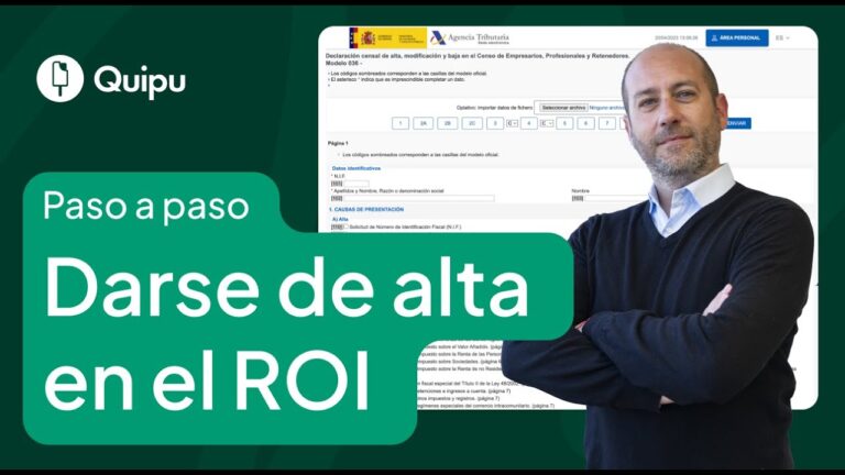 darse de alta en el roi