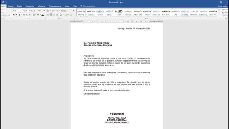 escrito para solicitar cambio de colegio