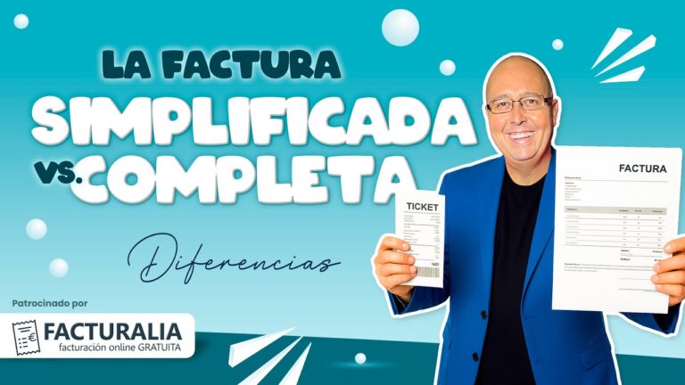 factura simplificada y factura completa