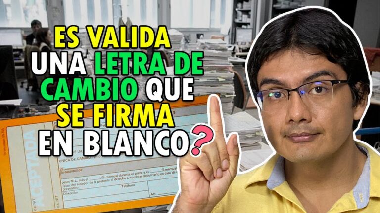 letra de cambio en blanco