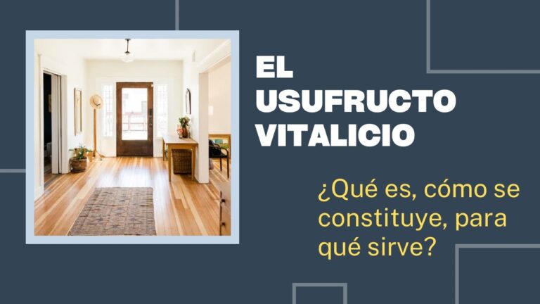 nuda propiedad y usufructo vitalicio