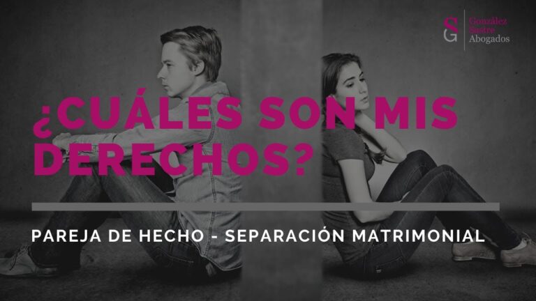 pareja de hecho separación de bienes