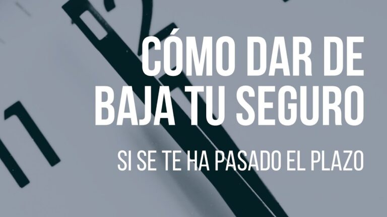plazo para dar de baja un seguro de hogar