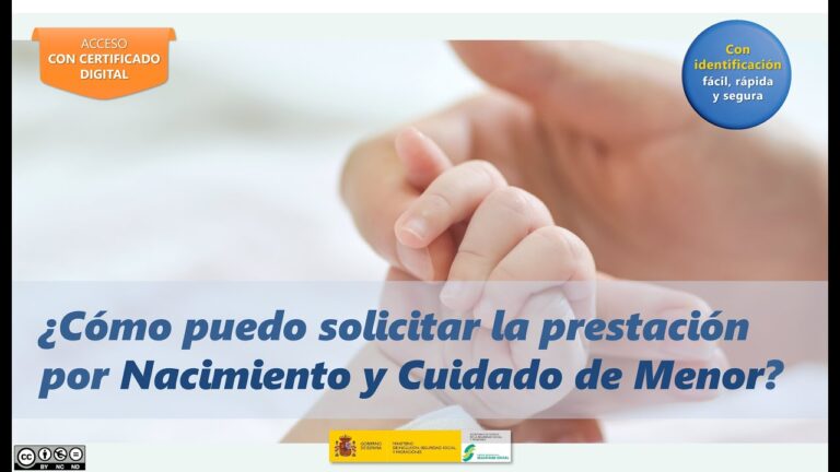 prestacion por nacimiento y cuidado del menor