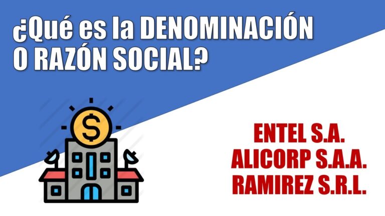 que es la denominacion social