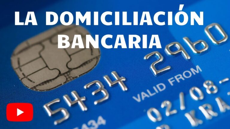 que es la domiciliación bancaria