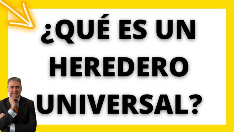 que es un heredero universal