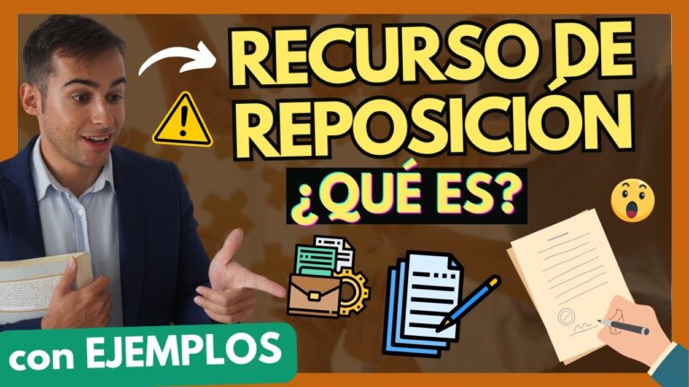 que es un recurso de reposicion