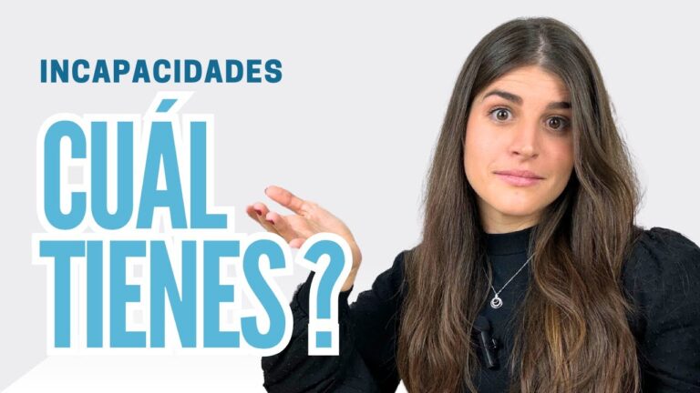 que tipos de incapacidad hay