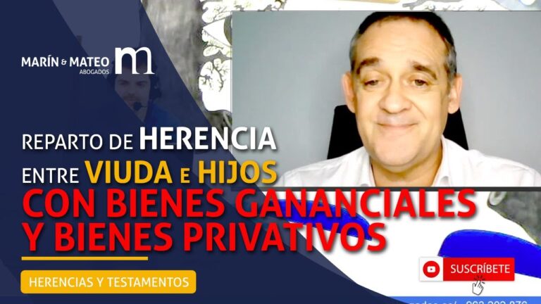 reparto herencia gananciales matrimonio con hijos