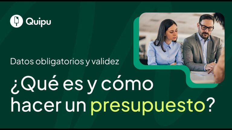 requisitos legales de un presupuesto