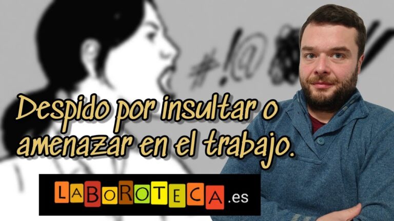 sanción por insultos en el trabajo