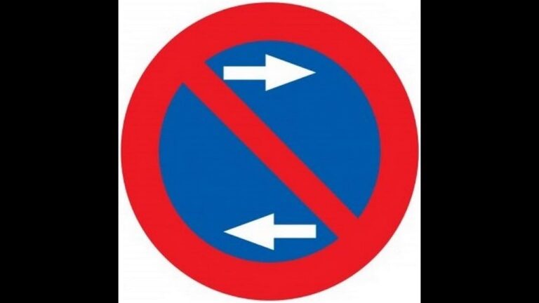 señal prohibido aparcar de 7 a 11