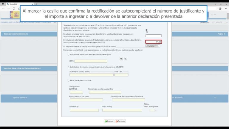 su solicitud de rectificación de autoliquidación ha sido presentada significado